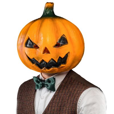 CreepyParty Halloween Jackolantern Pumpkin Face Head Masks Novelty Scary For Party and Trick or Treat