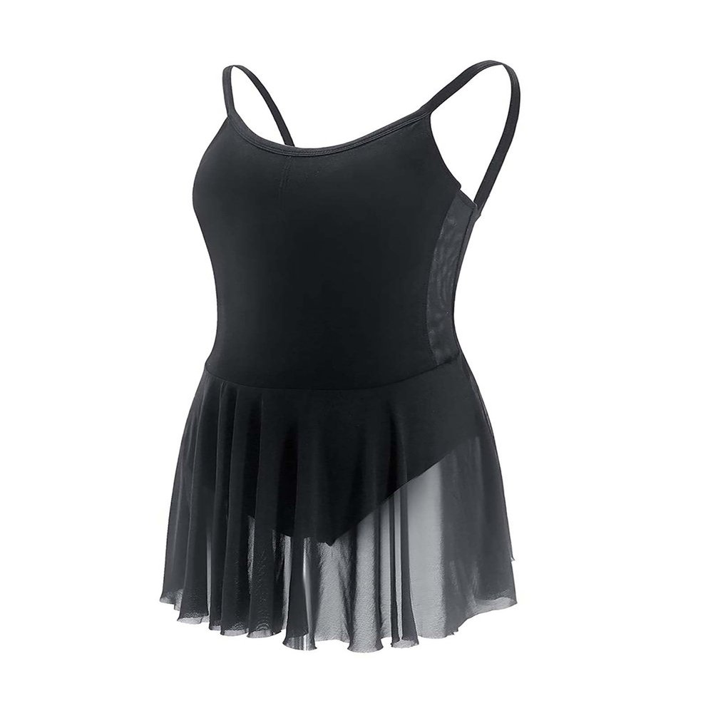 Daydance Skirted Black Women Ballet Leotards Ballerina Dance Attire for Recitals