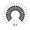 3/16" Long Grip Tri-Grip Kayak Rivets Tri-Fold Tri Bulb Mounting Rivet with Waterproof O Rings for Deep Water Installing Kayak Canoe and Boat Accessories, 20 Pcs view 1