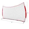 ZELUS 16x10ft Barricade Backstop Net, Ball Sports Barrier Net, Practice Net for Baseball Softball Lacrosse Soccer Basketball and More view 4