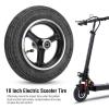 10 inch front scooter tire, durable rubber aluminum alloy replacement wheel, electric scooter wheel, for commuters skateboarders urban riders view 3