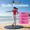 dot2dance BRAND Portable Dance Floor-Sturdy and Stable Authentic Marley Home Dance Studio, Dancers Ballet Flooring, Multi Use with Non-Slip Gym Mat Back. Size 46-48" Made in U.S.A. view 2