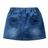 GRANDWISH Little Girls Solid Color Denim Skort Dark Blue 5T view 3