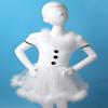 Alvivi Kids Girls Feather Trim Ballet Tutu Dress Figure Ice Skating Leotard Dress Christmas Snowman Dance Costume White 4 view 3