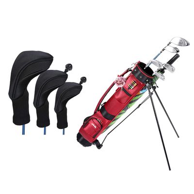 LONGCHAO Golf Club Head Cover Set with Golf Stand Bag