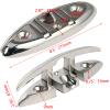 ISURE MARINE Boat Folding Cleat 8-1/2" Flip-up Heavy Dock Cleat Marine Grade 316 Stainless Steel view 3