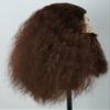 LeMarnia Men's Wig and Beard Dark Brown Wizard Wig with Fluffy Beard Set for Halloween Costume Wigs view 3