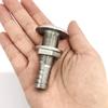 316 Stainless Steel Combo Stainless Steel 3/8 I.D Hose Thru-Hull Fitting w/Nut with Gasket for Boats, Yachts, Marine view 4
