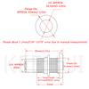 keehui 316 Stainless Steel Durable Combo 1-1/4 I.D.Thru-Hull Fitting w/Nut with Custom Gasket Boat Plumbing Fittings for Boats, Yachts, Marine view 2