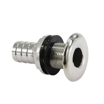 316 Stainless SteelCombo Stainless Steel Thru-Hull Fitting w/Nut & Gasket for (3/4" ID)
