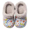 CERYTHRINA Kids Girls Boys Lining Clogs Shoes Garden Shoes Cartoon Comfort Faux Fur Lined House Bedroom Slippers Lightweight Winter Warm Slip On Yarn Clog Non-Slip Waterproof Slippers Grey Duck 18 view 1