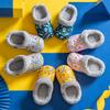CERYTHRINA Kids Girls Boys Lining Clogs Shoes Garden Shoes Cartoon Comfort Faux Fur Lined House Bedroom Slippers Lightweight Winter Warm Slip On Yarn Clog Non-Slip Waterproof Slippers Grey Duck 18 view 4