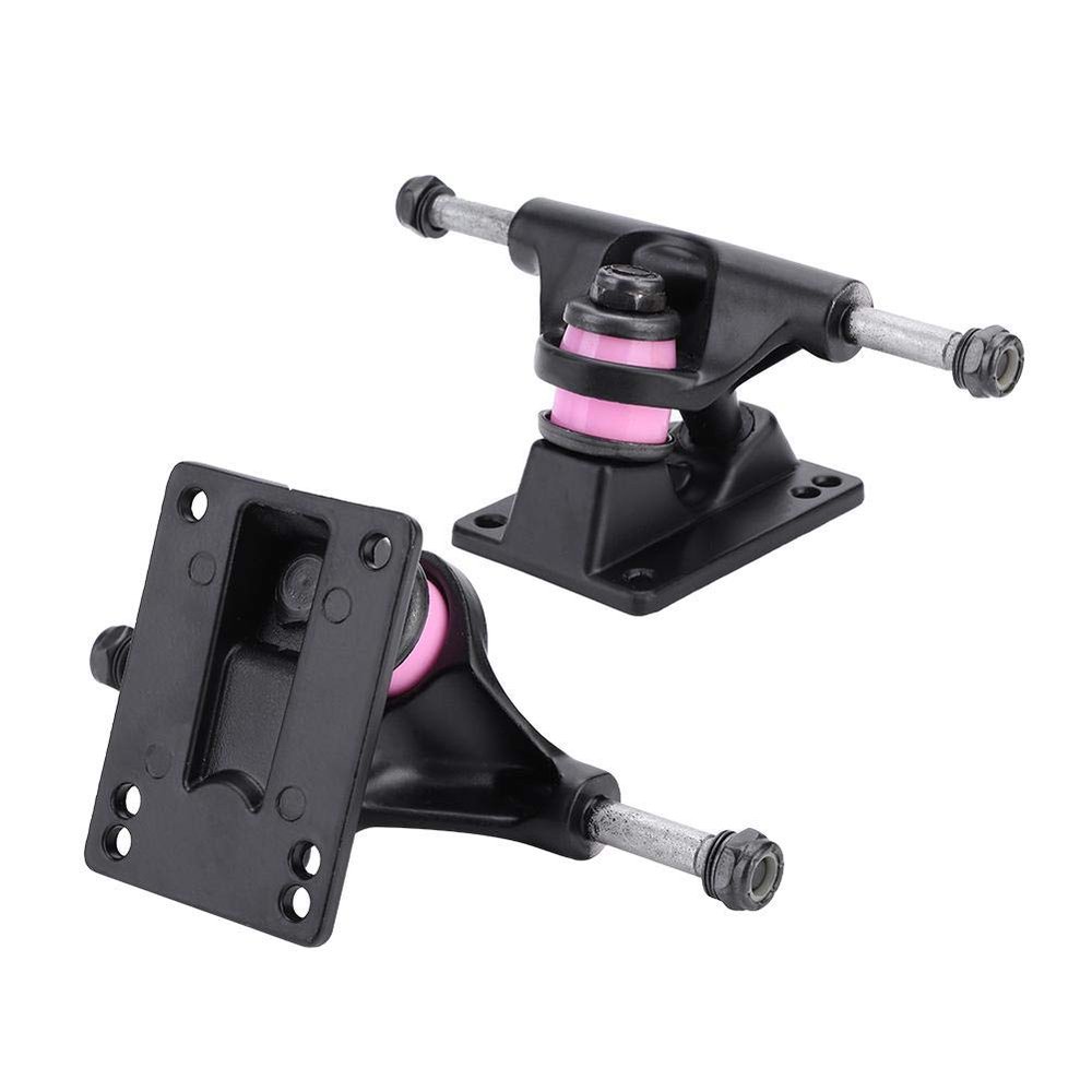 Skateboard Truck 2pcs Skateboard Trucks Combo 3.25inch Wheels ABEC Longboard Skatebaord Accessory(Randomly Color of PU Pad)(Black) Sportinggoods Electric Scooter