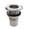 NRC&XRC Marine Grade Stainless Steel Barbed Short Straight1-1/4 ID Thru-Hull with Nut&Custom Gasket for Boat,RSV view 1