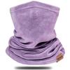 Dymex Neck Warmer Gaiter Winter Fleece Neck Cover Balaclava Windproof Face Cover Mask for Ski Motorcycle (Purple, 1) view 1