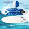 GYMAX Surfboard, 6FT Stand Up Paddle Board with Removable Fins & Safety Leash, Lightweight Non-Slip Paddle Board for Teenagers, Adult, Beginners (Daisy) view 3