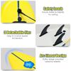 GYMAX Surfboard, 6FT Stand Up Paddle Board with Removable Fins & Safety Leash, Lightweight Non-Slip Paddle Board for Teenagers, Adult, Beginners (Lemon) view 2