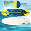 GYMAX Surfboard, 6FT Stand Up Paddle Board with Removable Fins & Safety Leash, Lightweight Non-Slip Paddle Board for Teenagers, Adult, Beginners (Lemon) view 3