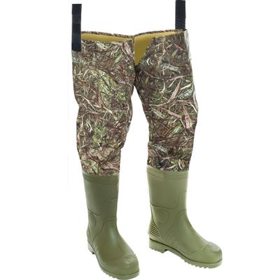 Foxelli Hip Waders Waterproof Camo Wading Hip Boots for Men & Women Lightweight for Fishing & Hunting