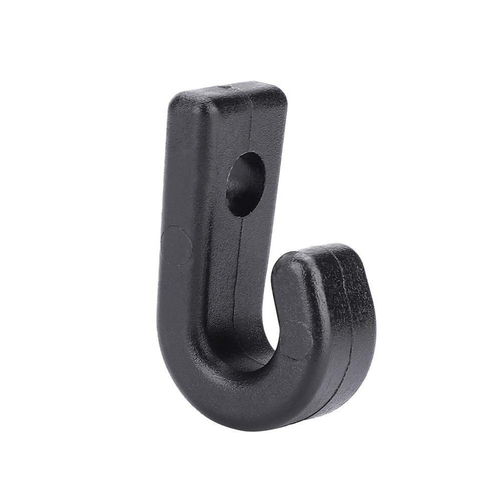 Demeras J Shape Bungee Kit 1 Pair Plastic J Shape Screws Lashing Hook J-Hooks for Kayaks Canoes Rowing Boats