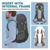 N NEVO RHINO Internal Frame Hiking Backpack 50/60/65/70/80L, Mountain Climbing Camping Backpack Daypack Waterproof Rain Cover view 2