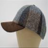 The Sligo - Baseball Cap - 100% Wool - Irish Tweed - Nubuck Peak - Seashore Patchwork view 2