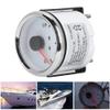 Boat Marine Trim Gauge 52mm/2in UP-DN Boat Gauges Set 0-190ohm Trim Tilt Indicator Red Backlight (White Dial Silver Frame) view 4