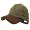 The Sligo - Baseball Cap - 100% Wool - Irish Tweed - Nubuck Peak - Country Green view 1