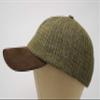 The Sligo - Baseball Cap - 100% Wool - Irish Tweed - Nubuck Peak - Country Green view 2