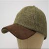 The Sligo - Baseball Cap - 100% Wool - Irish Tweed - Nubuck Peak - Country Green view 3