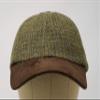 The Sligo - Baseball Cap - 100% Wool - Irish Tweed - Nubuck Peak - Country Green view 4