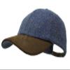 The Sligo - Baseball Cap - 100% Wool - Irish Tweed - Nubuck Peak - Nightsky HB view 1