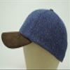 The Sligo - Baseball Cap - 100% Wool - Irish Tweed - Nubuck Peak - Nightsky HB view 2