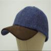 The Sligo - Baseball Cap - 100% Wool - Irish Tweed - Nubuck Peak - Nightsky HB view 3