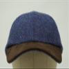 The Sligo - Baseball Cap - 100% Wool - Irish Tweed - Nubuck Peak - Nightsky HB view 4