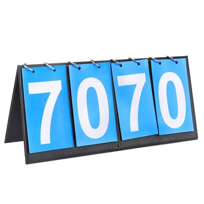 RiToEasysports 4 Digit Scoreboard,Portable Flip Scoreboard Score Keeper for Table Tennis Football Basketball Badminton
