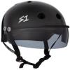 S1 Lifer Visor Helmet Gen 2 for Skateboarding, BMX, and Roller Skating - EPS Fusion Foam, CPSC & ASTM Certified - Black Gloss w/Tint Visor XXX-Large (23.5") view 1