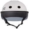S1 Lifer Visor Helmet Gen 2 for Skateboarding, BMX, and Roller Skating - EPS Fusion Foam, CPSC & ASTM Certified - White Gloss w/Tint Visor XX-Large (23") view 3