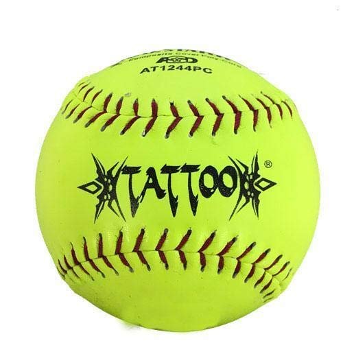 AD Starr Tattoo ASA 44-375 12 Inch Composite Slowpitch Softball - One Dozen: AT1244PC