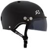 S1 Lifer Visor Helmet Gen 2 for Skateboarding, BMX, and Roller Skating - EPS Fusion Foam, CPSC & ASTM Certified - Black Matte w/Tint Visor X-Small (20.5") view 2