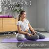 Core Balance 9 Inch Anti Burst Pilates Ball, Mini Exercise Ball for Yoga, Barre, Stretching and Core Stability Workout (Grey) view 3
