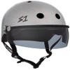 S1 Lifer Visor Helmet Gen 2 for Skateboarding, BMX, and Roller Skating - EPS Fusion Foam, CPSC & ASTM Certified - Silver Gloss Glitter w/Tint Visor Large (22") view 1