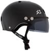 S1 Lifer Visor Helmet Gen 2 for Skateboarding, BMX, and Roller Skating - EPS Fusion Foam, CPSC & ASTM Certified - Black Gloss w/Tint Visor XX-Large (23") view 2