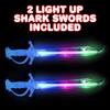 ArtCreativity Light Up Shark Sword for Kids - Set of 2, 15 Inch Dress-Up Toy Sword with Flashing LED Lights - Best Birthday Gift for Boys and Girls Ages 3, 4, 5, 6, 7, 8 (Blue) view 2