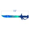 ArtCreativity Light Up Shark Sword for Kids - Set of 2, 15 Inch Dress-Up Toy Sword with Flashing LED Lights - Best Birthday Gift for Boys and Girls Ages 3, 4, 5, 6, 7, 8 (Blue) view 3
