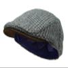 Borges & Scott The Sloan - Irish Tweed and Nubuck Leather Flat Cap - Easy Grey - Small view 1