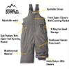 iXtreme Unisex-Children Snow Bib (16-18, Light Grey) view 4