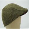 Borges & Scott The Sloan - Irish Tweed and Nubuck Leather Flat Cap - Country Green - Small view 2