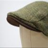Borges & Scott The Sloan - Irish Tweed and Nubuck Leather Flat Cap - Country Green - Small view 4