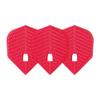 LSTYLE Dart Flights  L3 PRO Dimple Shape - Red | Set of 3 | for Soft Tip & Steel Tip Darts view 2